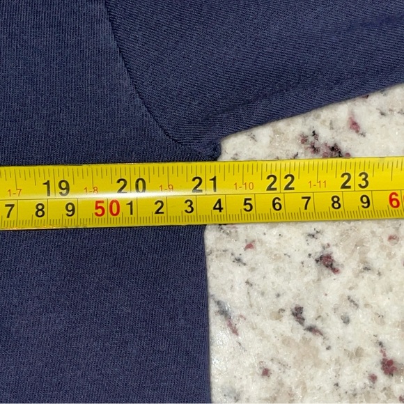 Vintage Timberland The Boot Company Medium Made In USA Long Sleeve Tshirt Navy - Picture 7 of 8